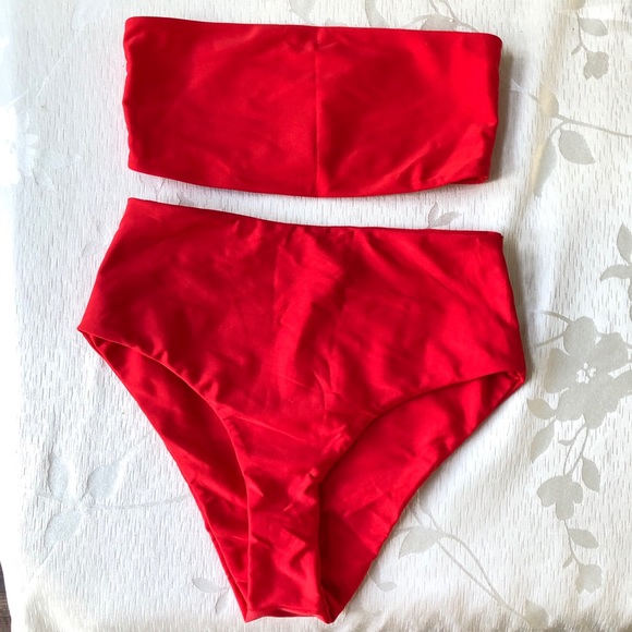 Juillet Swimwear Sari Bikini Top Isla Bottoms Red - Picture 4 of 8